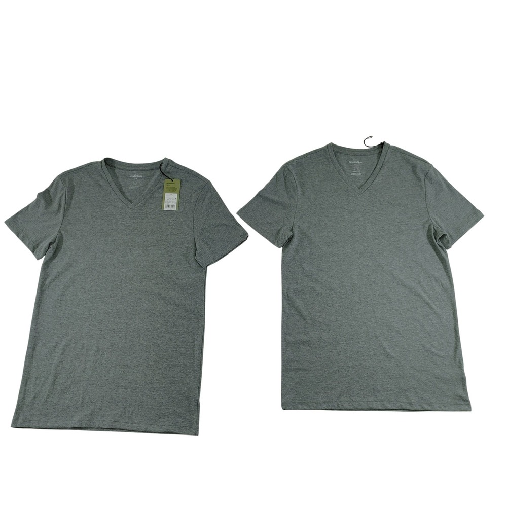 Goodfellow & Co Men's Gray‎ V Neck T Shirt Size Small Lyndale Tee 2 Pack